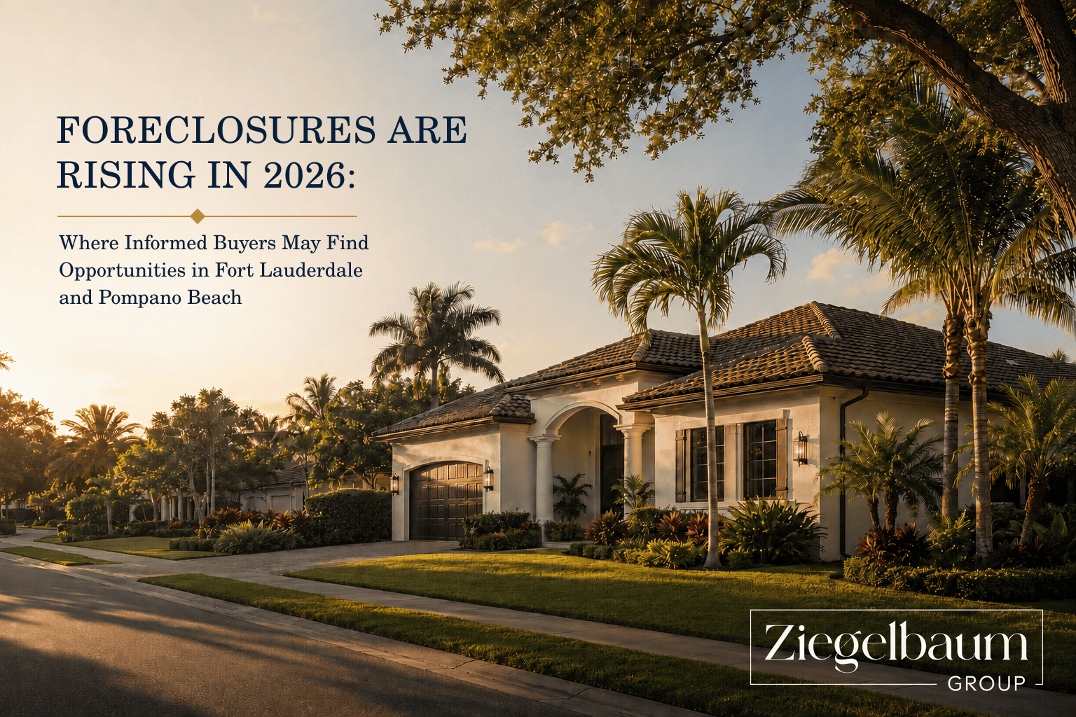 Foreclosures are Rising in 2026: Where Informed Buyers May Find Opportunities in Fort Lauderdale and Pompano Beach